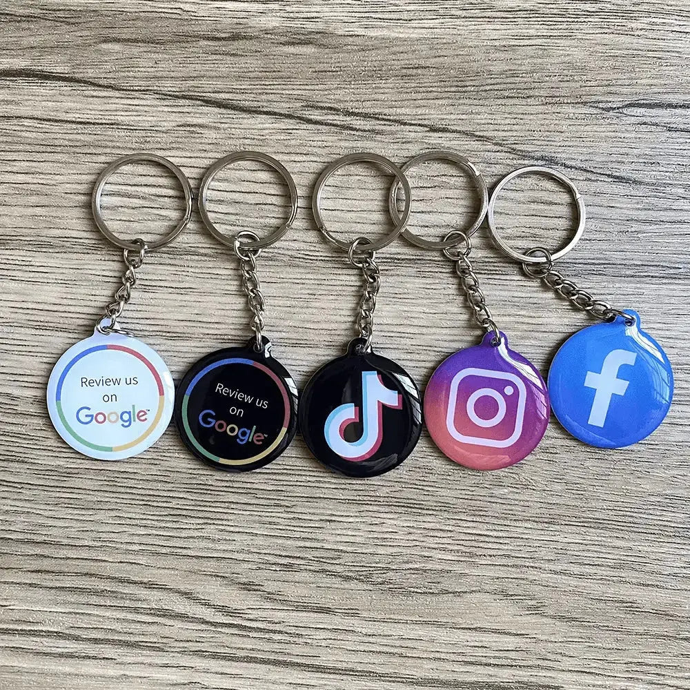 NFC Keychain – Instantly Share Social Media & Contact Info with One Tap