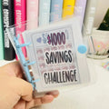 1000 Savings Challenge Binder – Cash Envelope Money Saving Planner