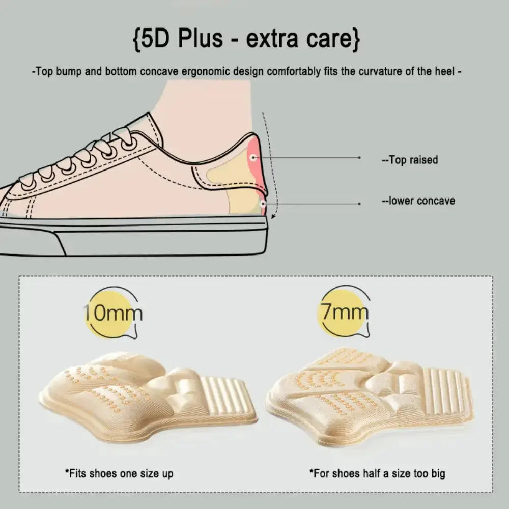 Heel Pads for Loose Shoes – Anti Slip Heel Grips for Comfort