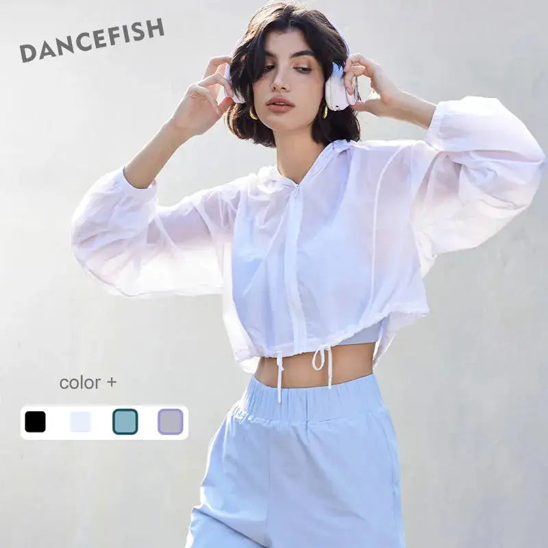 Veste de sport à capuche pour femme – Veste de sport légère Flairé™