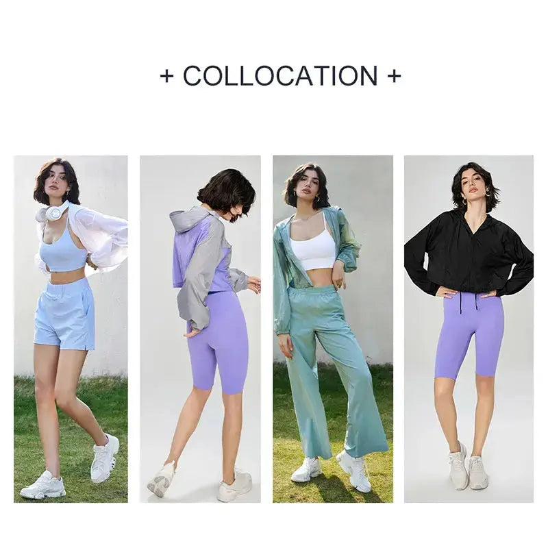 Veste de sport à capuche pour femme – Veste de sport légère Flairé™