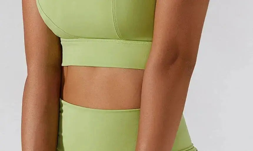 One Shoulder Sports Bra – Flaire™ Ribbed Workout Bra