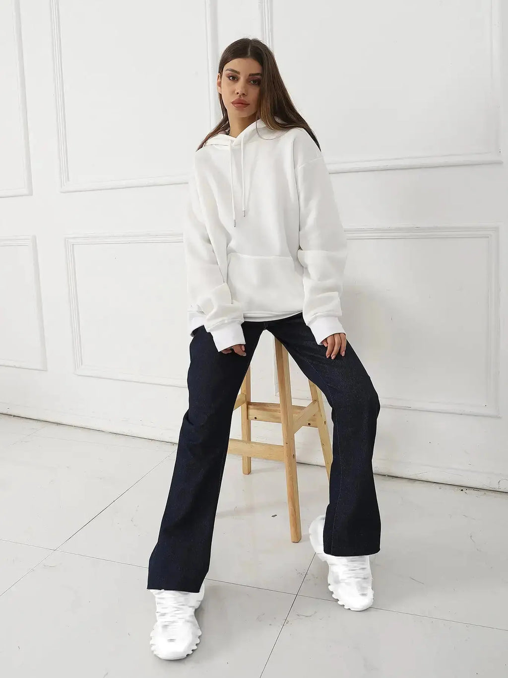 Women’s Printed Sweatshirt – Casual Long Sleeve Fashion Top