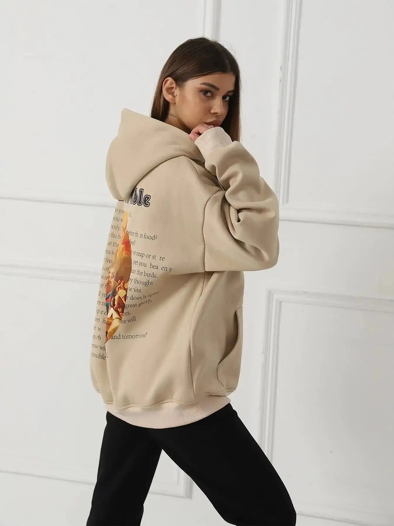 Women’s Printed Sweatshirt – Casual Long Sleeve Fashion Top