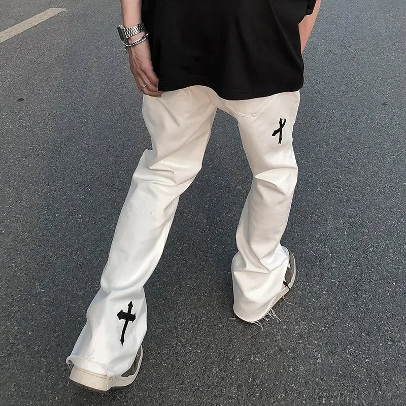 Icclek High Street Loose Casual Pants - # BOAA13410014