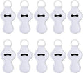 10x Blank Chapstick Sleeve Key Holder, White Sublimation Ready Chapstick Holders, Sublimation Key Ring, Neoprene Sublimation Lip Balm Holder