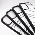 Coques de téléphone portable en TPU antidérapantes noires pour sublimation Apple iPhone 11, 12 Mini, Pro, Pro Max