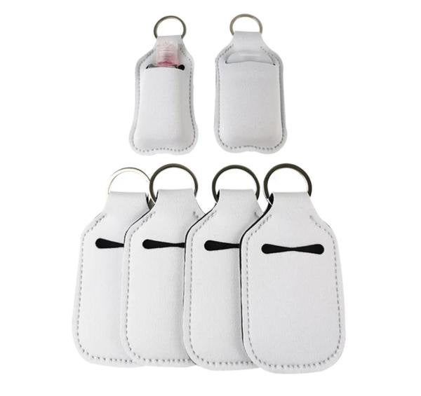 1 support vierge en néoprène pour désinfectant pour les mains de 30 ml, prêt pour sublimation, porte-clés pour sublimation