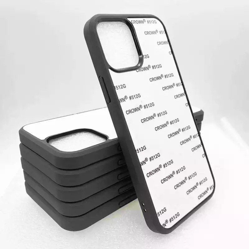 Coques de téléphone portable en TPU antidérapantes noires pour sublimation Apple iPhone 11, 12 Mini, Pro, Pro Max