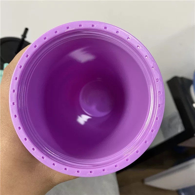 Summer Pastel Tapered Cup Blank Cups Tumblers, 24 oz Matte Tumblers, Double Wall Acrylic Tumbler With Straw and Screw Lid BPA Free