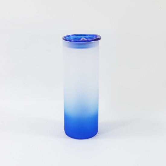 25oz Sublimation blank glass Ombre gradient Tumblers (Includes leak proof color Lid & Straw)
