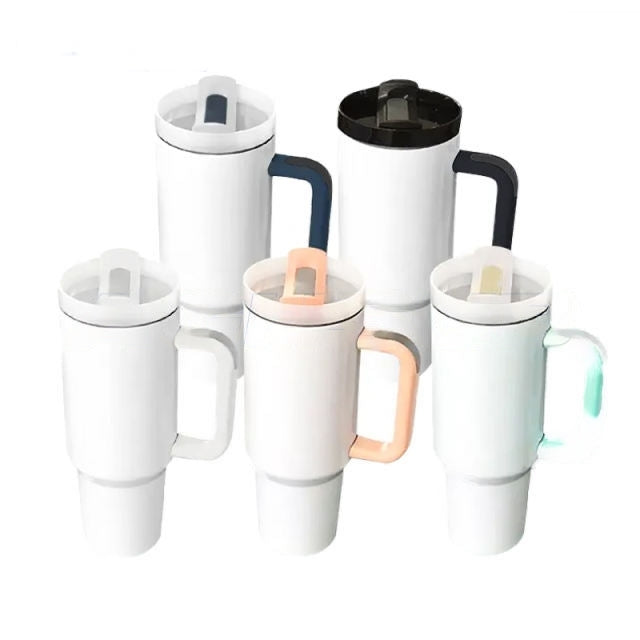 40oz Sublimation Blank Tumbler w/ Handle stainless steel