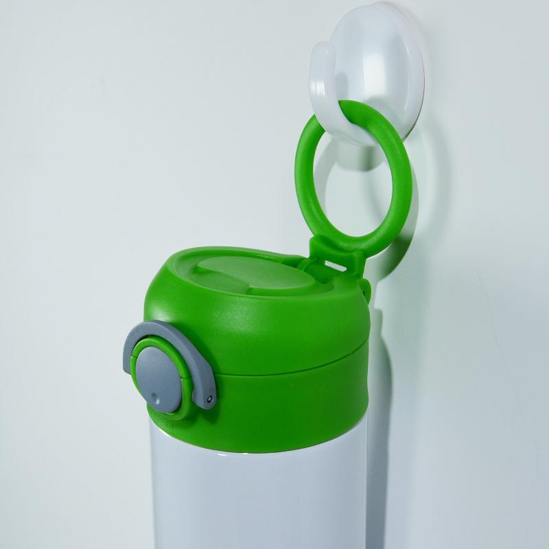 12oz Blank Sublimation Sippy Cup Straight Stainless Drinking Tumbler Sport Water Bottles with Handle