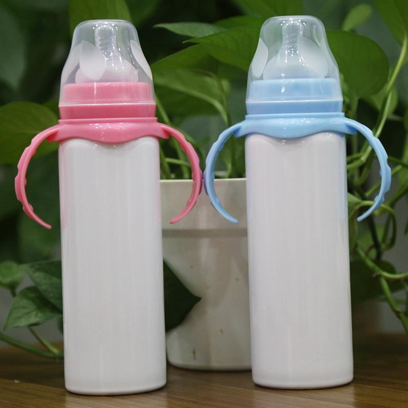 Blank 8oz Sublimation baby bottle (Blue or Pink)