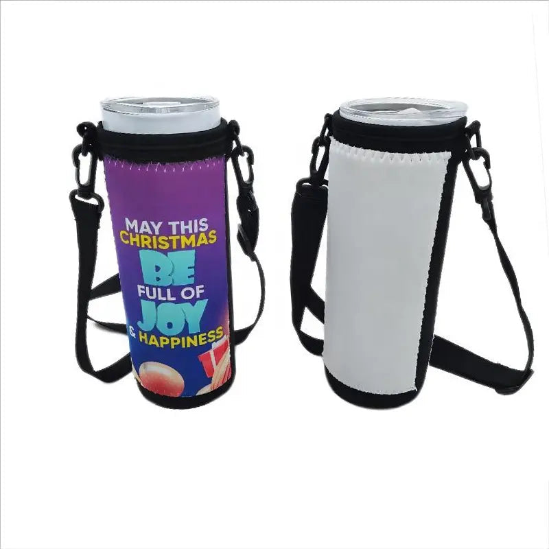 DIY dye Sublimation Blank Neoprene 20oz tumbler tote pouch holder with adjustable strap
