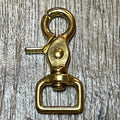 Mousqueton ciseaux en laiton 3/4"