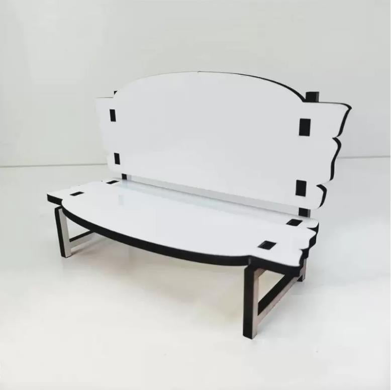 Sublimation Blank MDF memorial benches blank wooden ornament (3 Styles)
