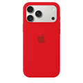 Coque en silicone pour iPhone (rouge)