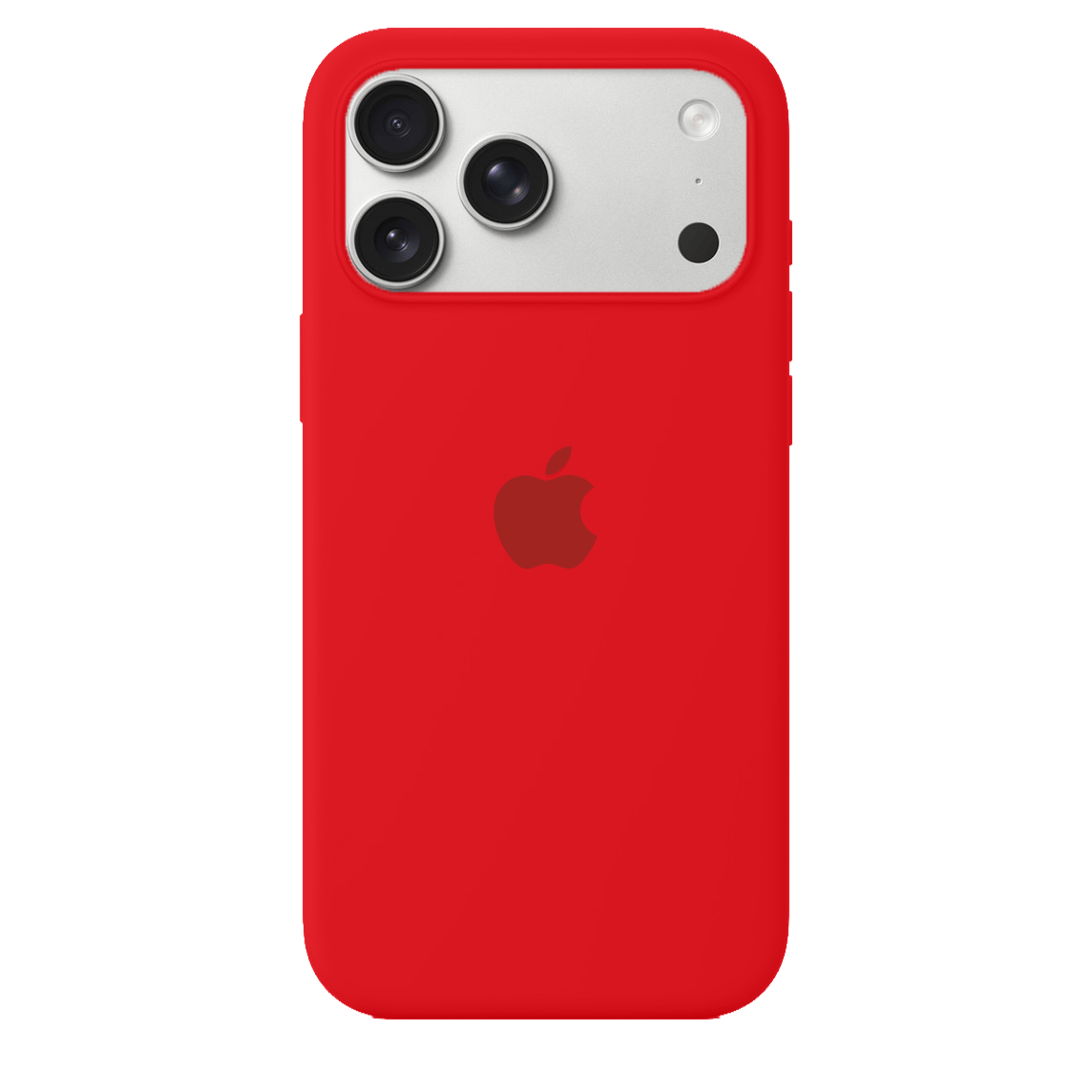 Coque en silicone pour iPhone (rouge)
