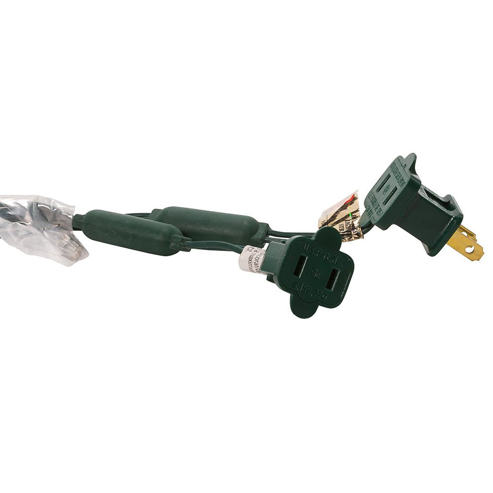 50-Light 5mm Cool White LED Green Wire Light Set