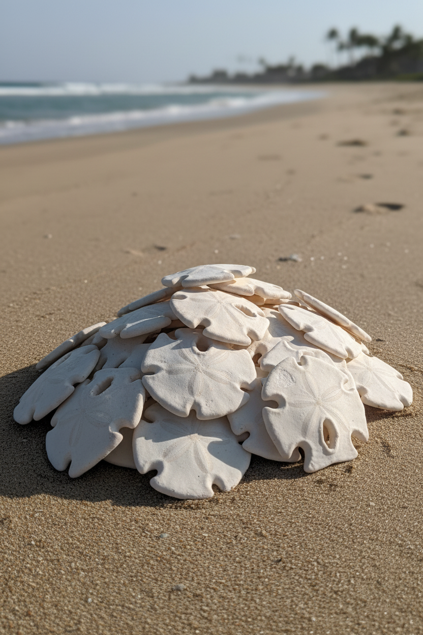 Ivory Mexican Keyhole Sand Dollar