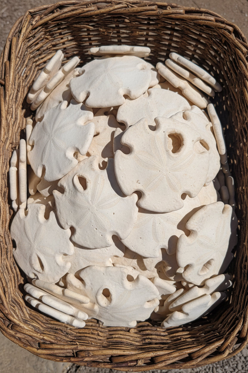Ivory Mexican Keyhole Sand Dollar