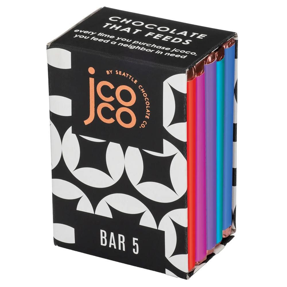 jcoco Chocolate - 'Dark Collection' Chocolate Bars (5x1OZ)