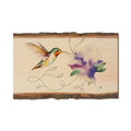 Jewel & Purple Flower - Wood Magnets