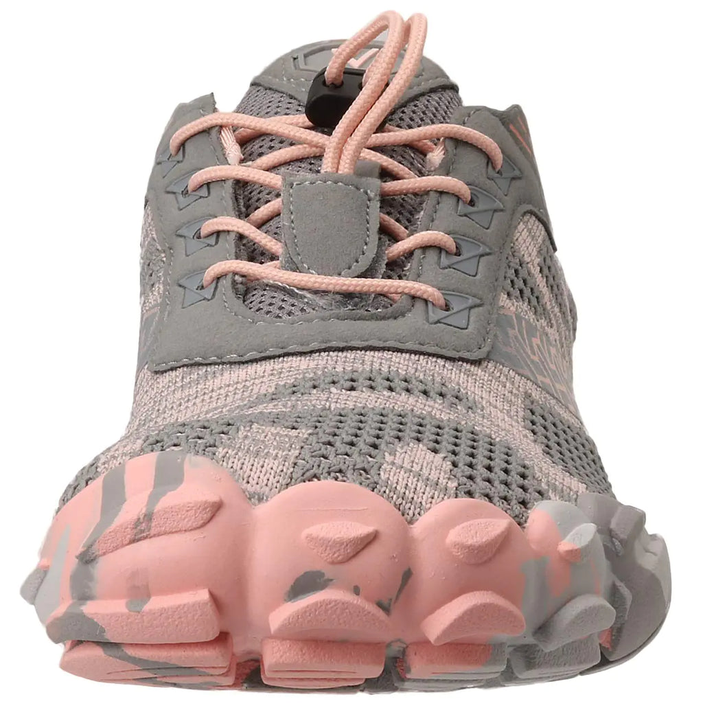 Joomra Women's Minimalist Trail Running Barefoot Shoes | Wide Toe Box | Zero Drop 9-9.5 W20 | Pink Grey - # GIAA73110003