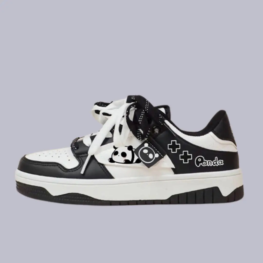Kawaii Panda Chunky Shoes - # BOAA73510009