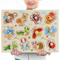 Kids 3D Puzzle Wooden Toys Colorful Geometry Shape Cognition Wood Puzzle Children Early Learning Educational Montessori Toys