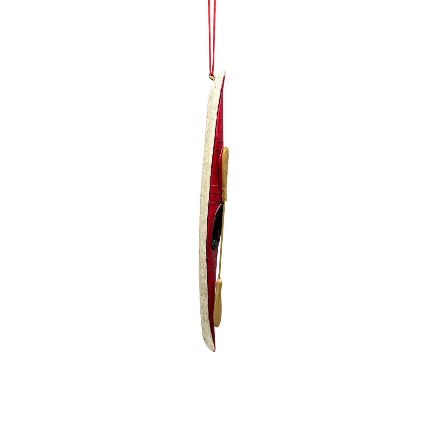 Kayak Ornament - Red