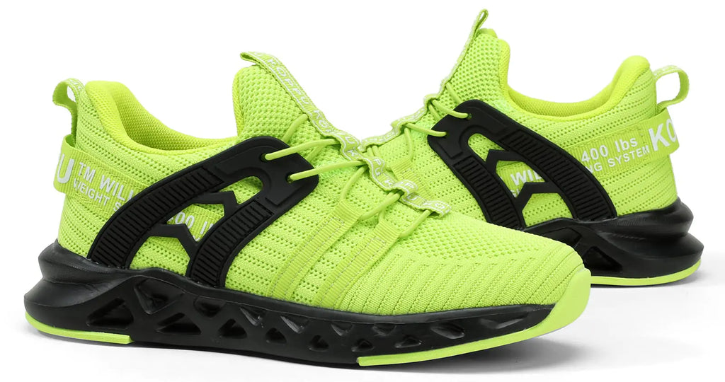 koppu Kids Shoes Running Shoes Girls Boys Primary School Students Sports Shoes Spring and Autumn Casual Shoes 11.5 Little Kid Fluorescent Green-4 - # BOAA71110001