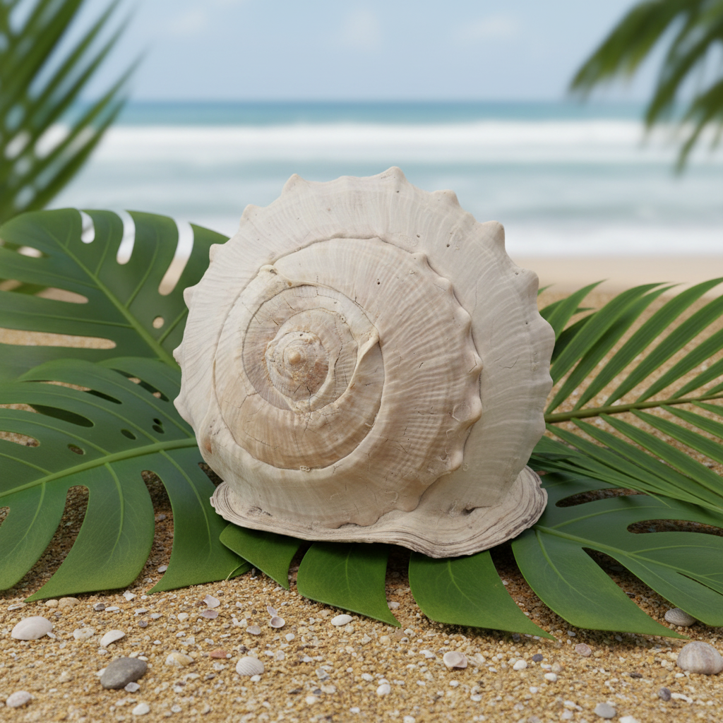 Queen Emperor Helmet Shell (Cassis Madagascariensis)