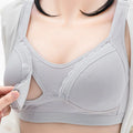 Large Size Cotton Nursing Bra with Front Buckle - # NURSGEA11210109