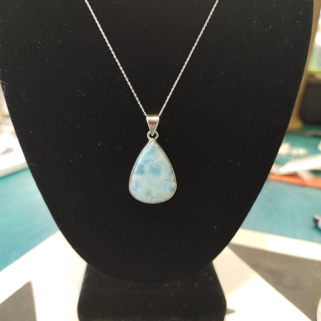 Larimar Teardrop Pendant