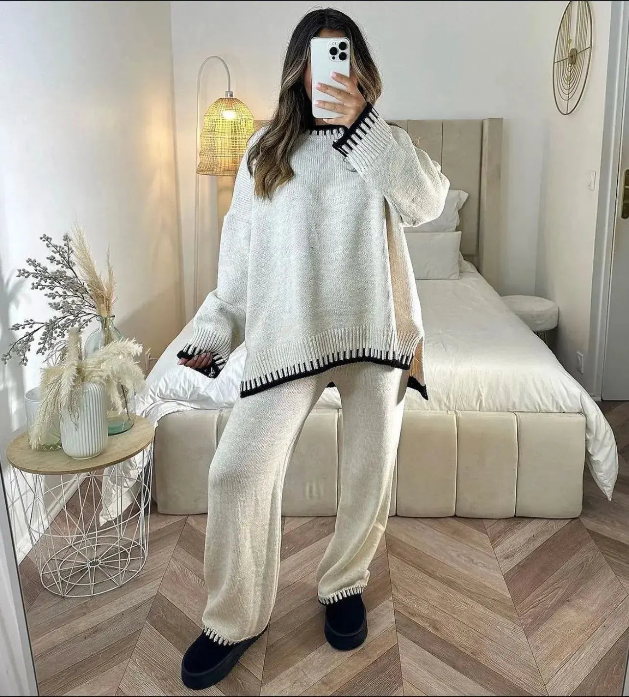 Ensemble deux pièces LÁVINE™ pour femme – Élégant et chaud, coupe ajustée