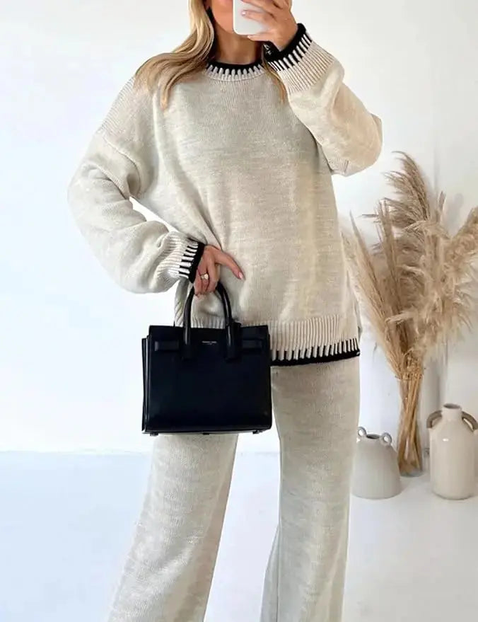 Ensemble deux pièces LÁVINE™ pour femme – Élégant et chaud, coupe ajustée