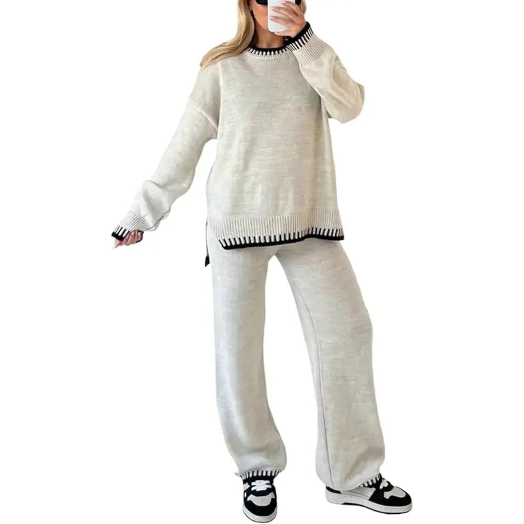 Ensemble deux pièces LÁVINE™ pour femme – Élégant et chaud, coupe ajustée