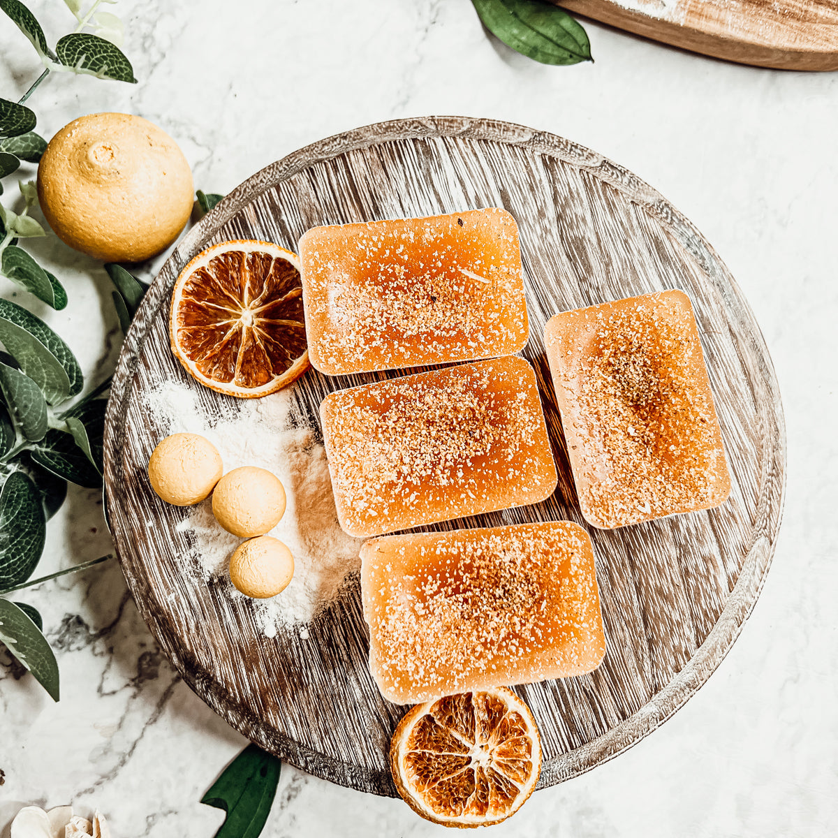 Lemon Shortbread XL Natural Wax Melts - 4 Cubes, Fresh Lemon Butter Shortbread