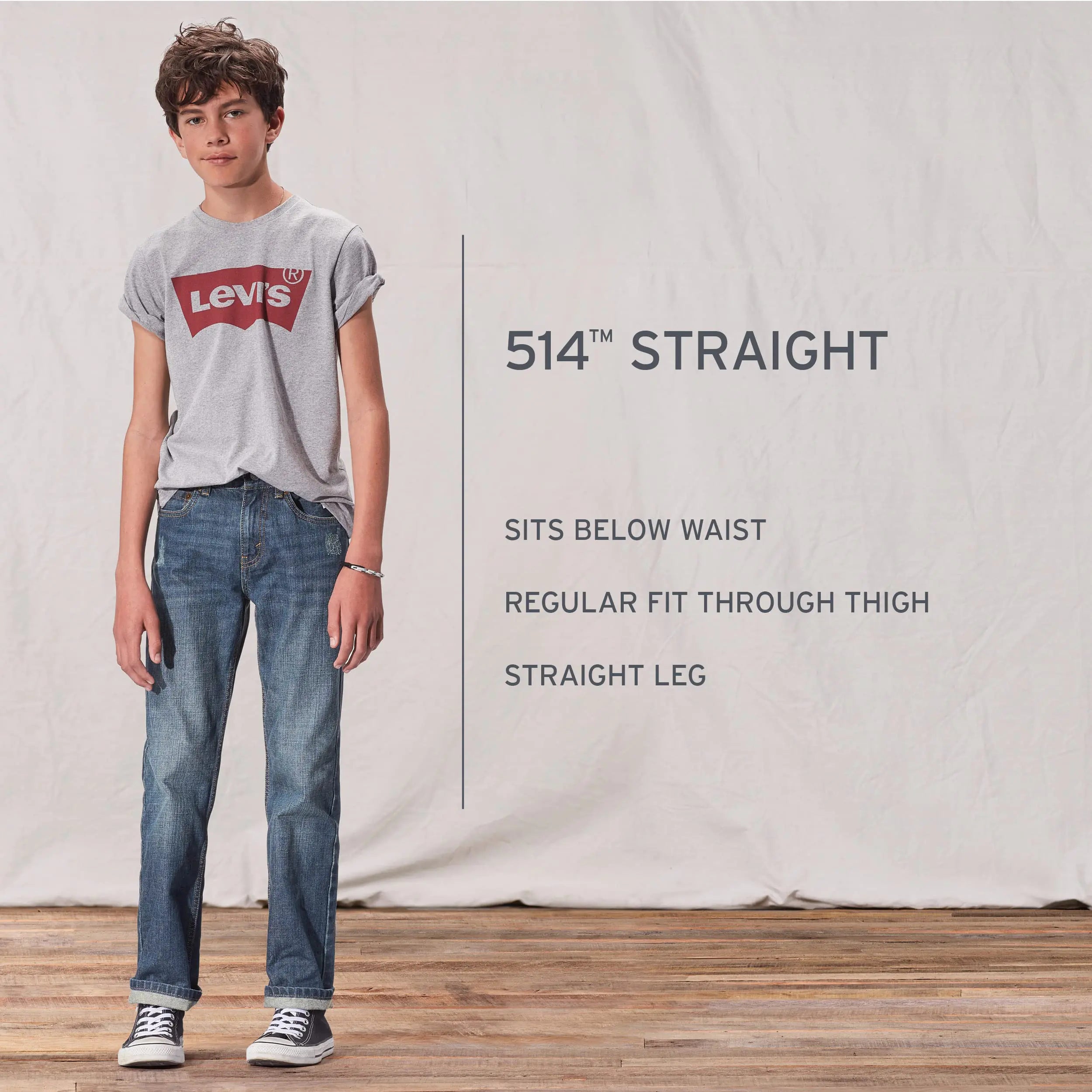 Levi's Boys' 514 Straight Fit Jeans 10 Found - # BOAA12410009