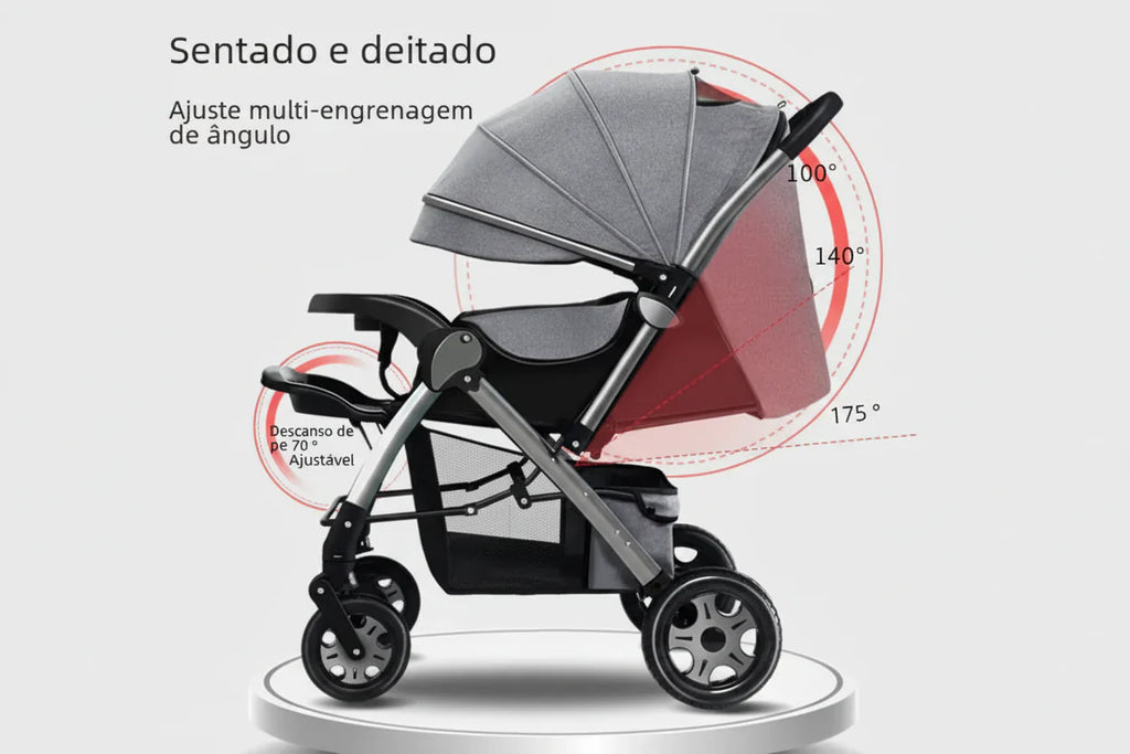 Lightweight Convertible Baby Stroller with One-Click Fold - # BAGEG11010011