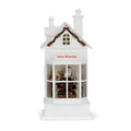 Lit Musical Store Scene Lantern Santa’s Workshop