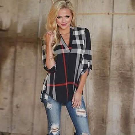 Chemise Londonite à Carreaux Fantaisie - Tailles Assorties