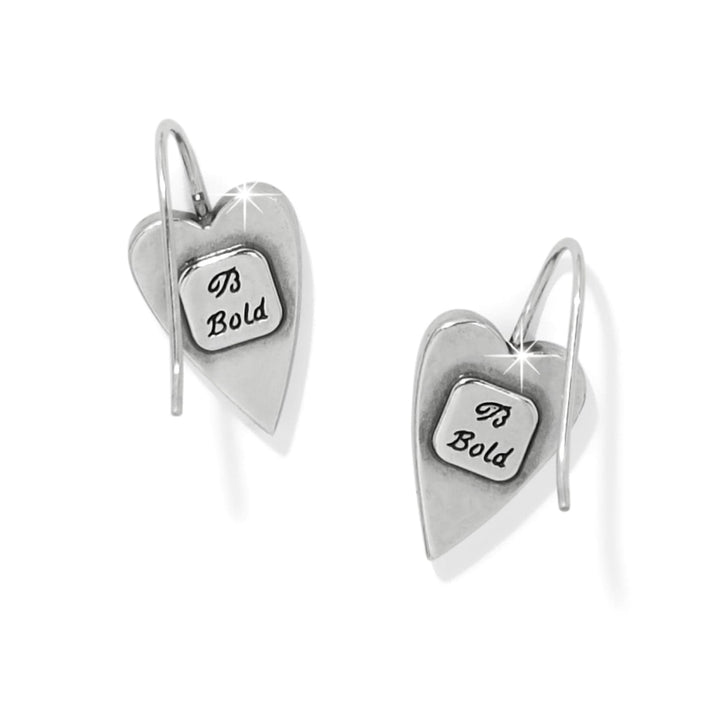 Love Messages B Bold French Wire Earrings