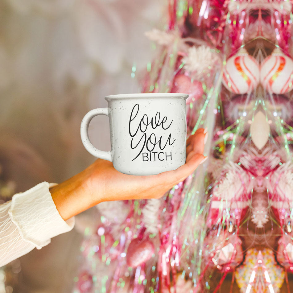 Love You Bitch Ceramic Coffee Mug 14.5oz Funny Sassy Gift For Best Friend