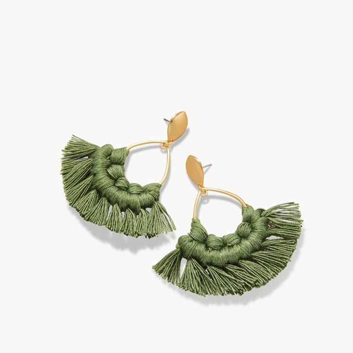 Macrame Earrings - Available in Four Colors