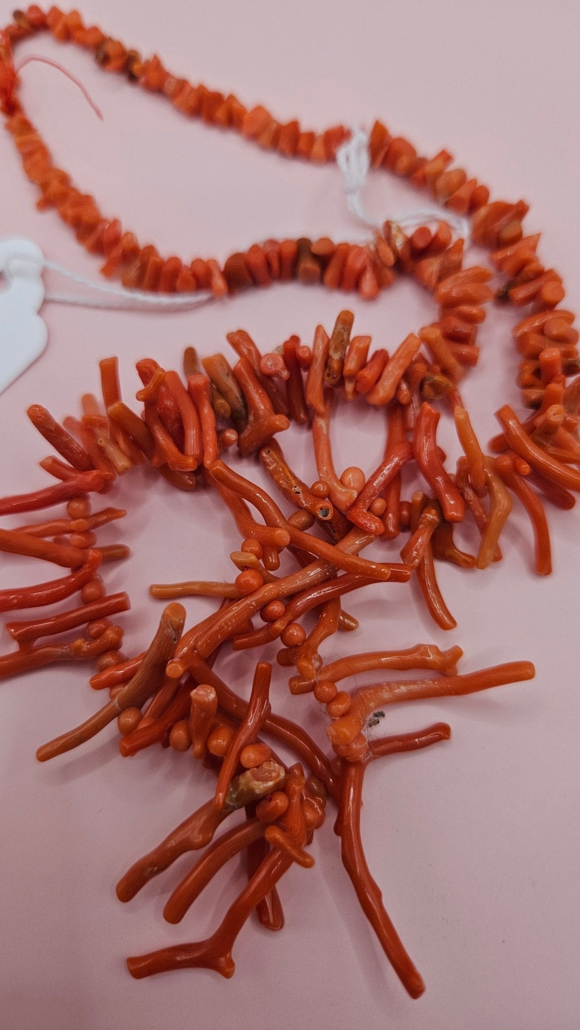 Mediterranean Red Coral Beads – 25g Natural Branch Strand for Jewelry Making