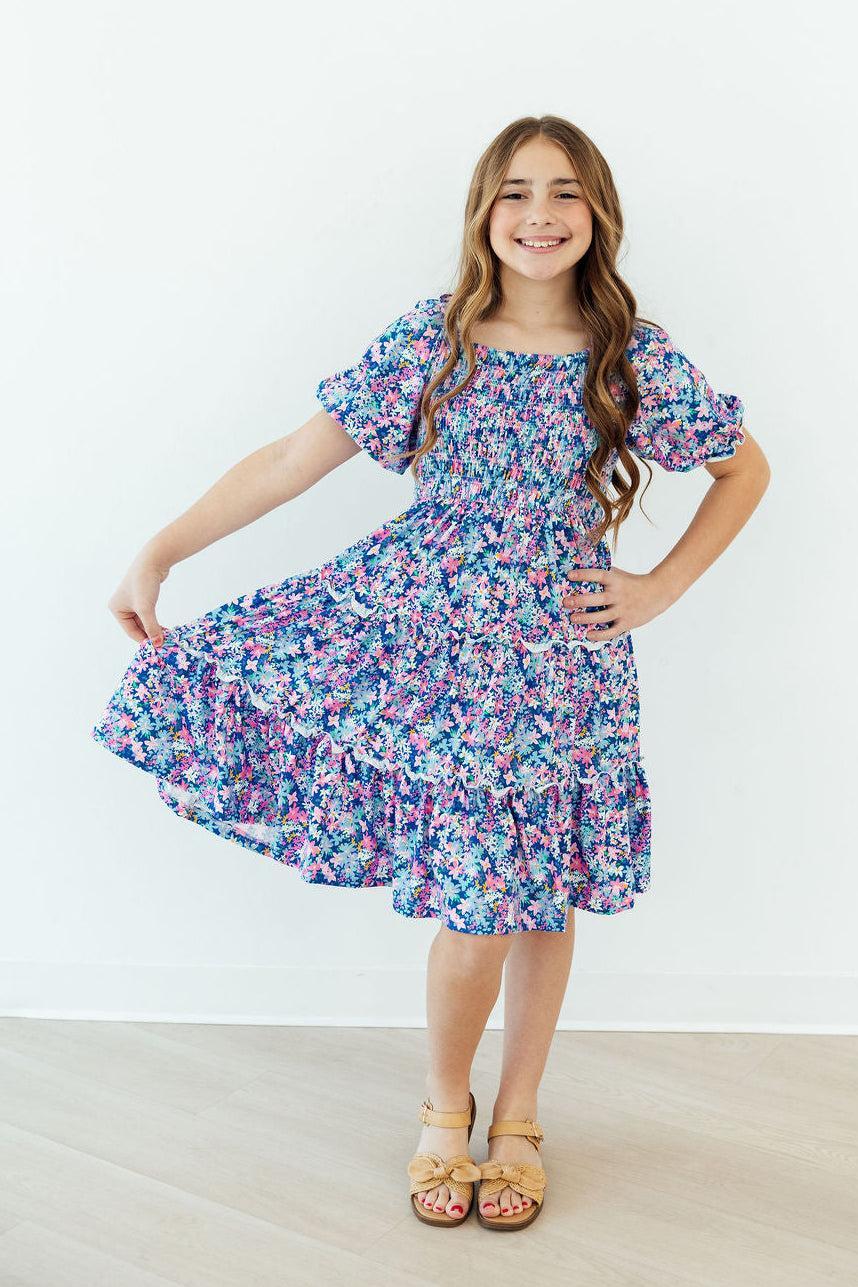 Robe smockée à volants « Darling Daisies »