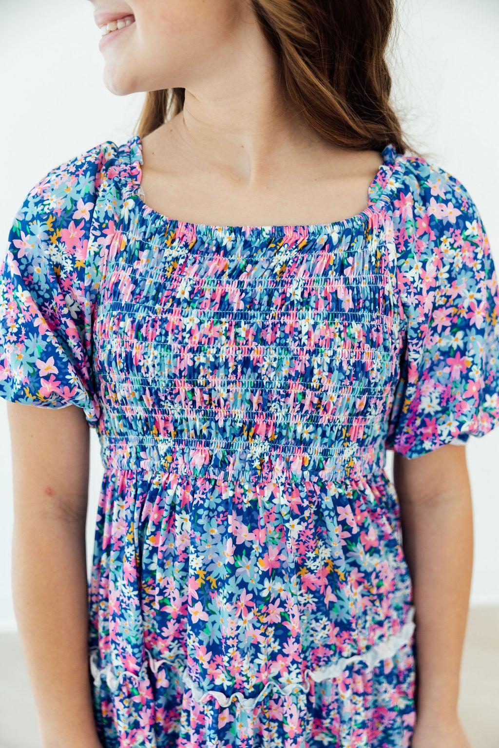 Robe smockée à volants « Darling Daisies »